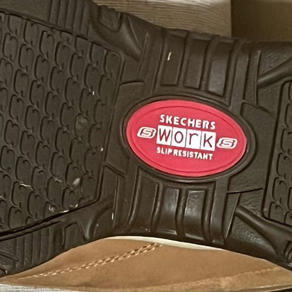 SKECHERS WORK Women's Meribel Steel Toe Work Shoe Brown - 76348/BRN, size 8 - Picture 9 of 10